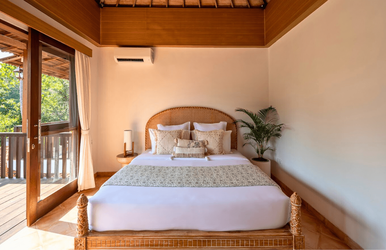 yoga and wellness bali retreat private bedroom
