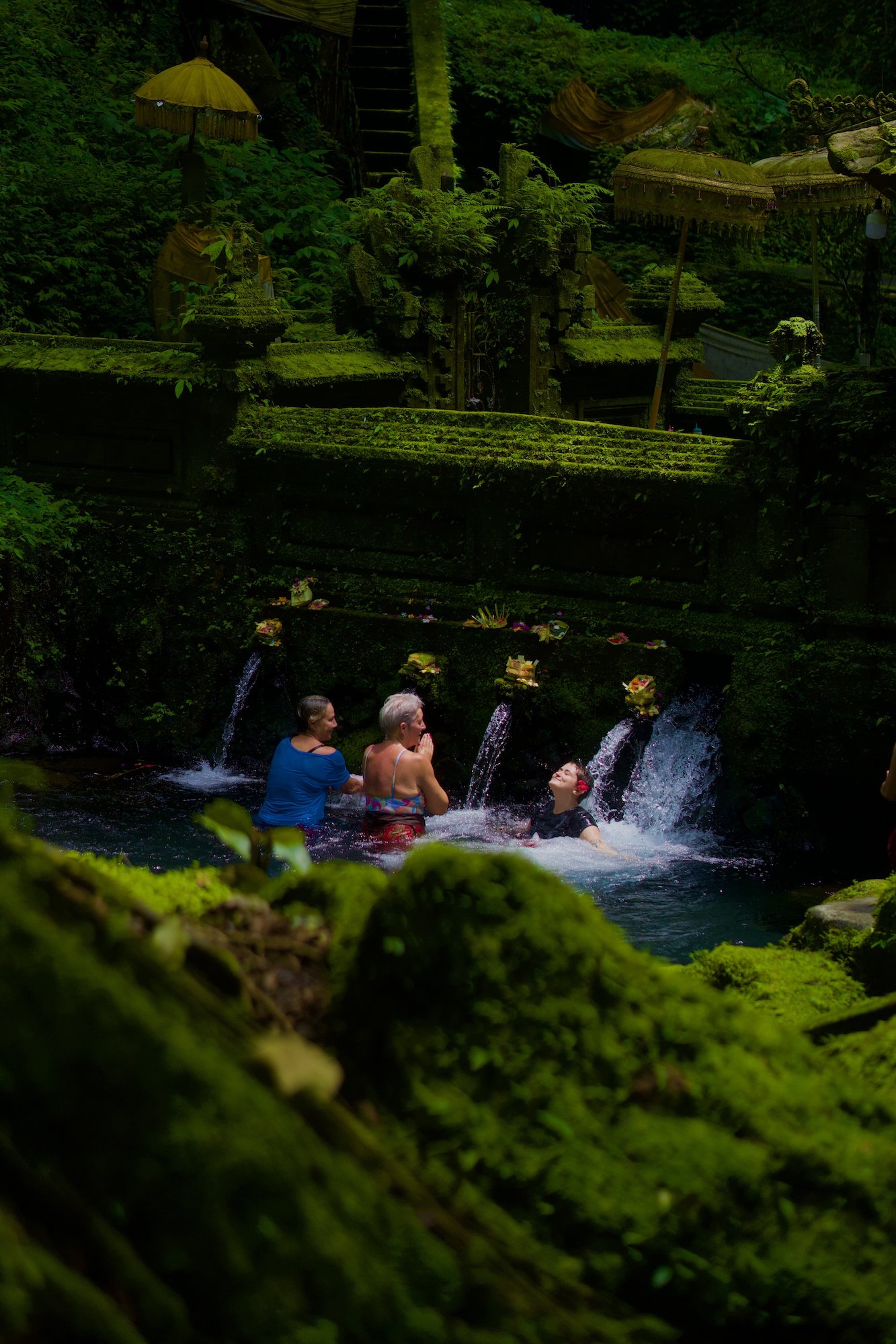 Bali yoga and wellness retreat - sacred water healing ceremony