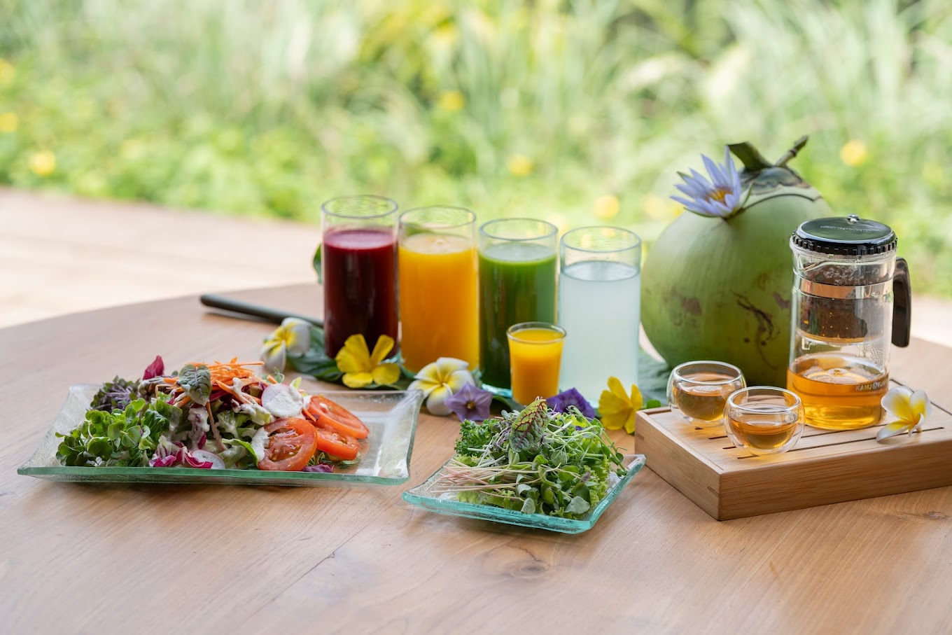 wellness bali retreat local pranic food